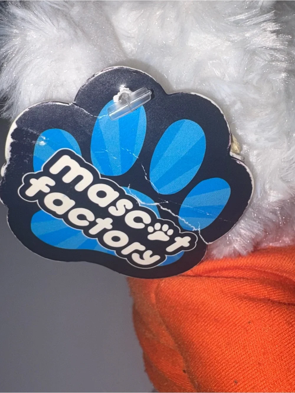 Mascot Factory Salem State University Vikings White and Orange 10 in. Teddy Bear